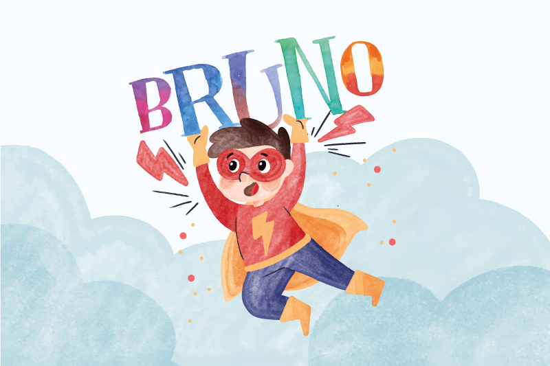 Akvarel super kid børn dækkeservietter - TenStickers