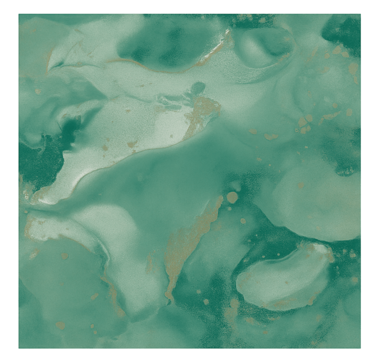 Esmerald marmor hvirvler fototapet stue - TenStickers