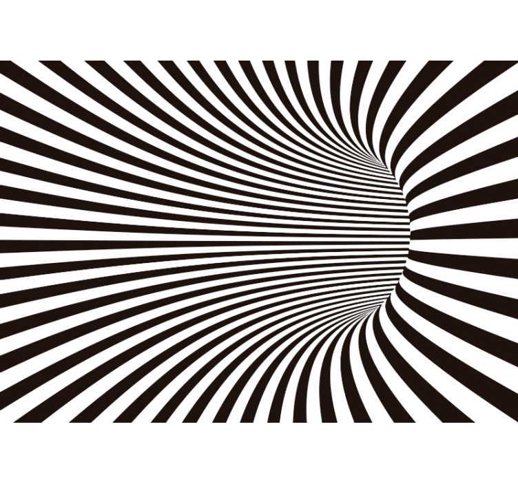 3d tunnel effekt fototapet - TenStickers