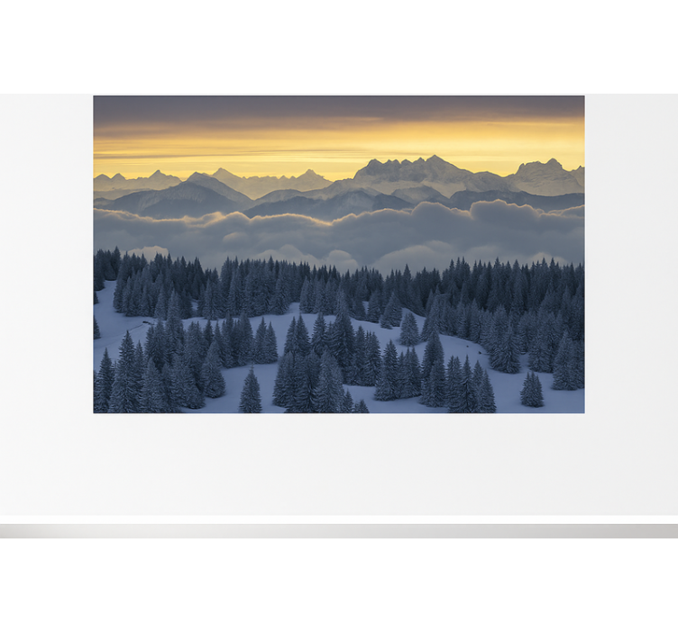 Schweiziske alper – aiguilles du midi fototapet bjerg - TenStickers