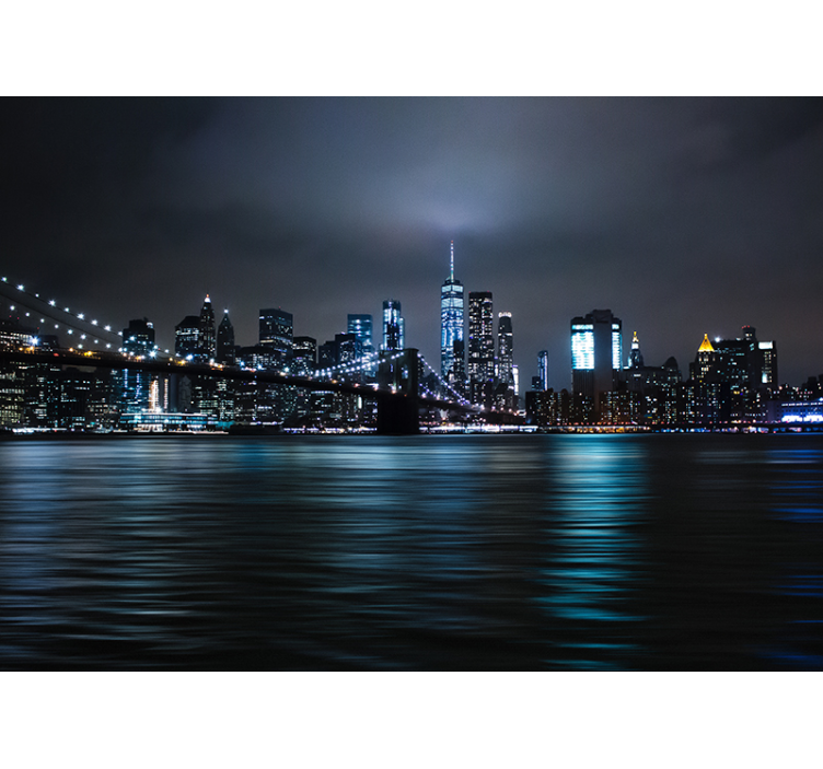 Nat skyline new york fototapet - TenStickers