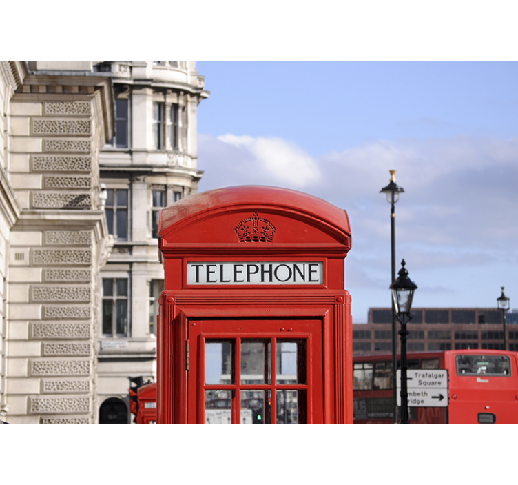 London bus byfototapet - TenStickers