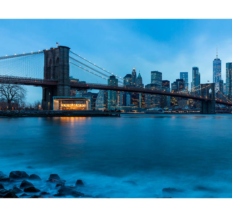 Manhattan visning new york fototapet - TenStickers