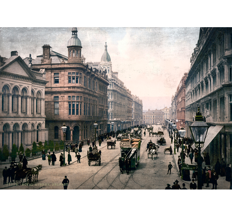 Historiske bybillede Rom fototapet - TenStickers