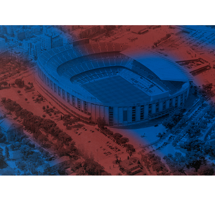 Barcelona camp nou byfototapet - TenStickers