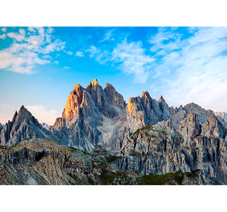 Tre toppe dolomitter bjerg fototapet - TenStickers
