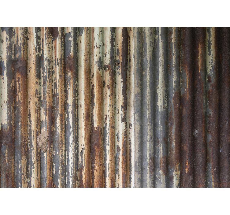 Metalplader foto fototapet - TenStickers