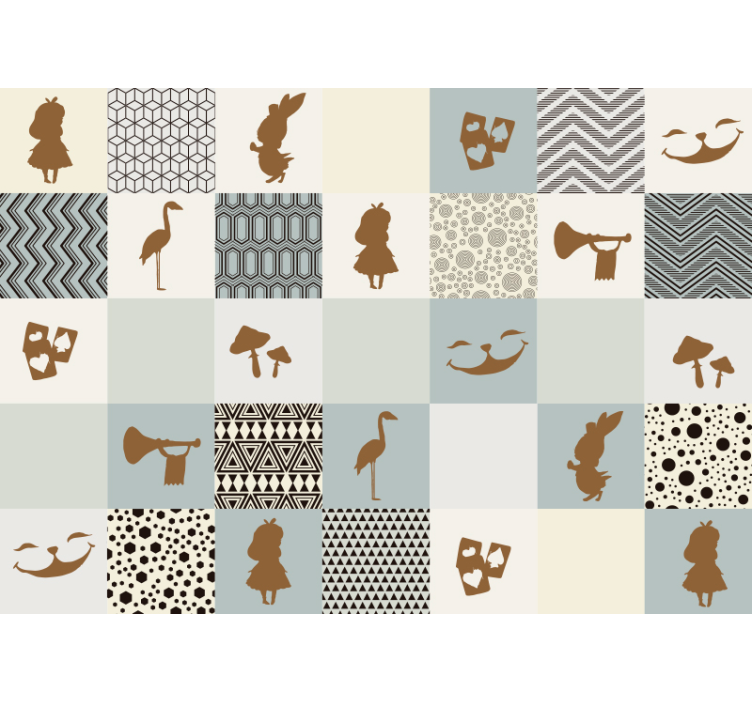 Alice i wonderland fantasy fototapet - TenStickers