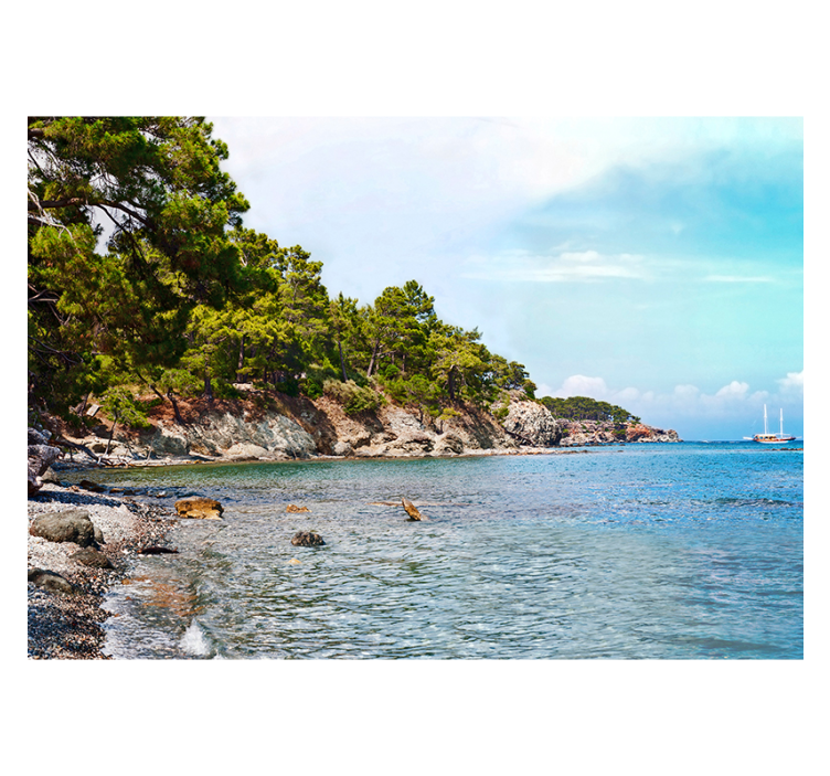 Antalya strand hav fototapet - TenStickers