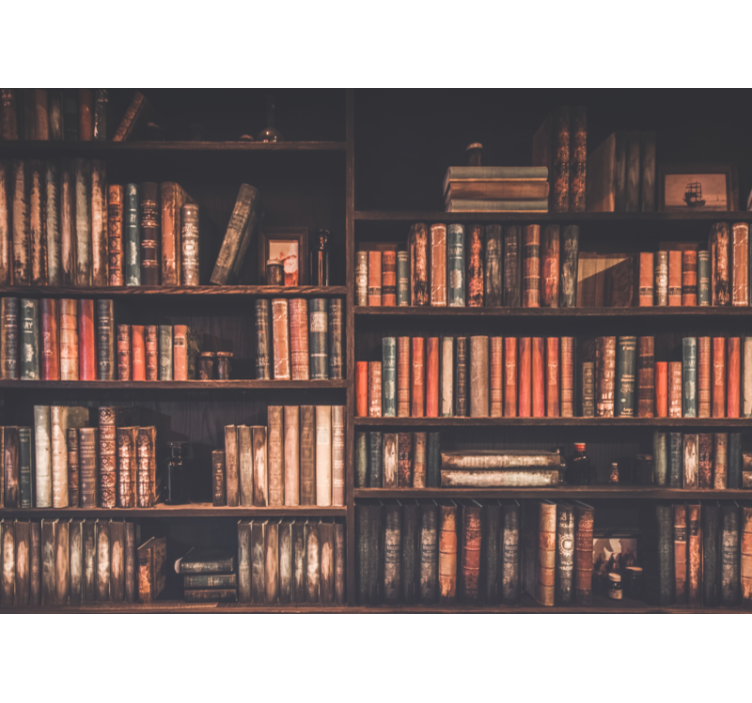 Kærlighed fototapet klassisk bogsamling - TenStickers