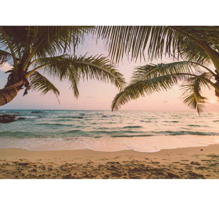 Natur fototapet rolig kystudsigt - TenStickers