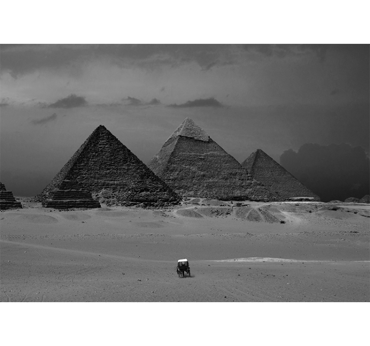 Hall pyramider af egypten ørken fototapet - TenStickers