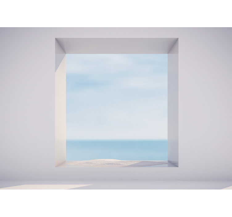 Tagvindue havudsigt 3d fototapet - TenStickers