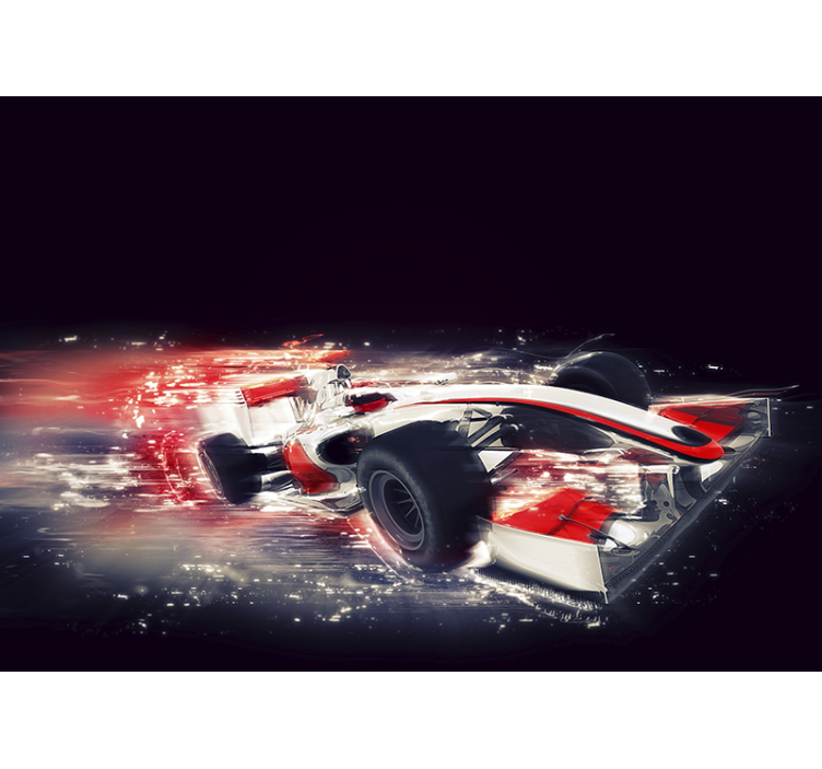 Bolide formel 1 bil fototapet - TenStickers