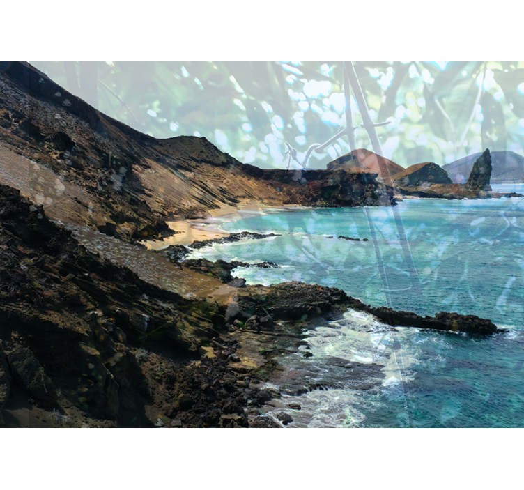 Kyststensdannelse landskab fototapet - TenStickers