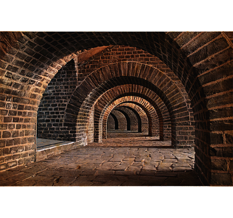 Polsk tunnel 3d fototapet - TenStickers