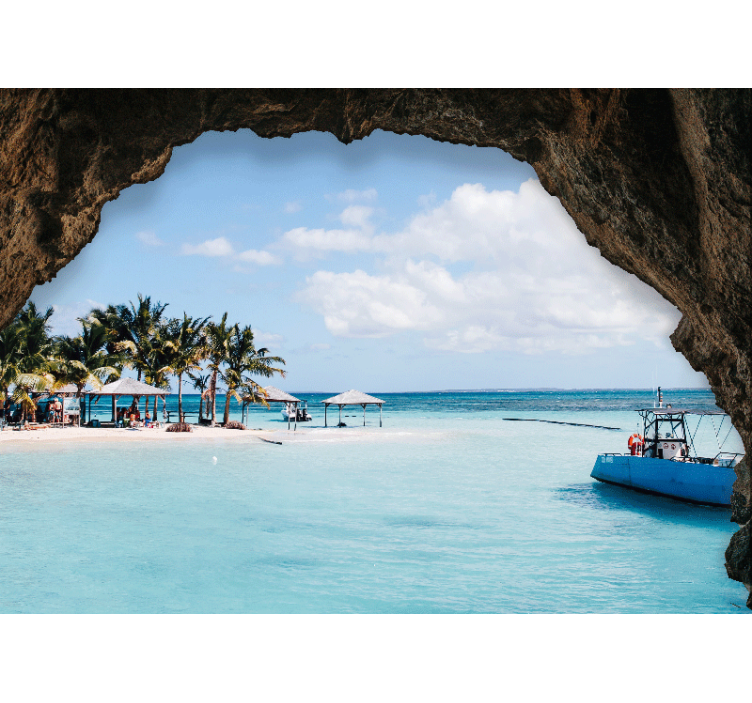 Havlandskab fra hulen 3d fototapet - TenStickers