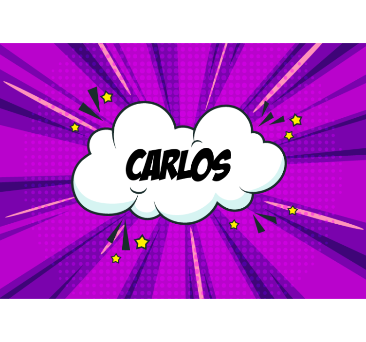 Tegneseriestilnavn citat fototapet - TenStickers