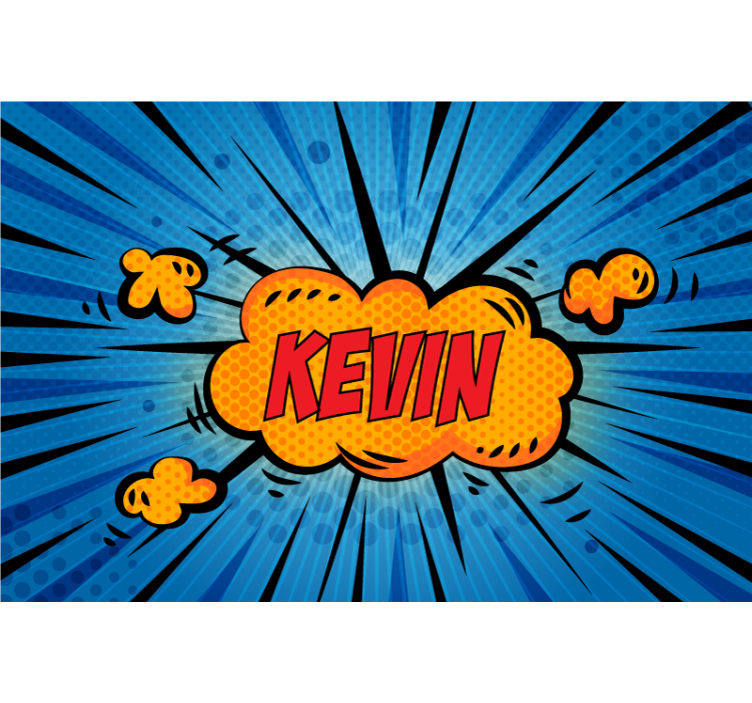 Dynamisk typografisk udbrud citat fototapet - TenStickers