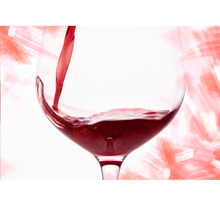 Kærlighed fototapet vinklassplash - TenStickers