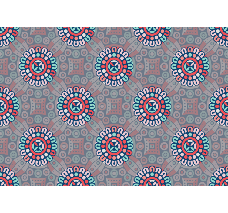 Baggrund med mandalaer mandala fototapet - TenStickers