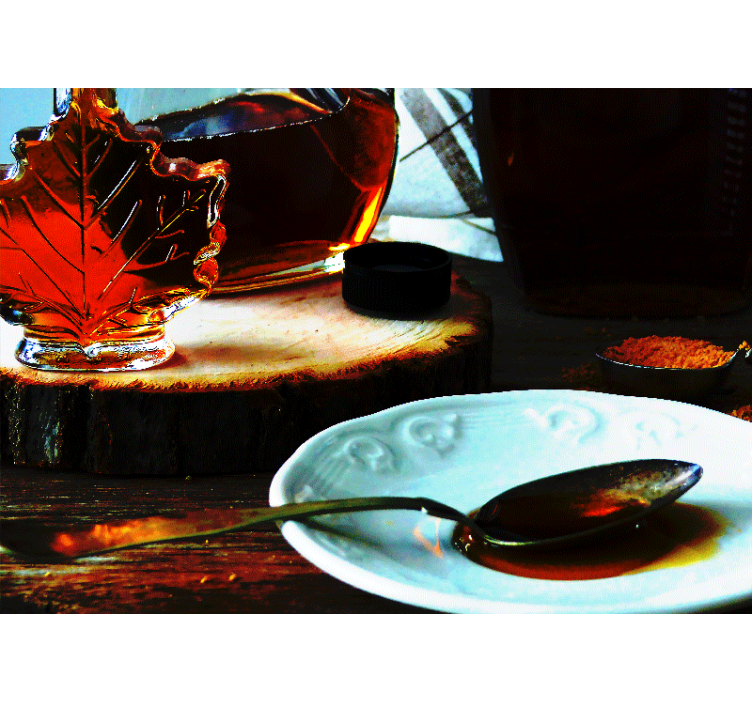 Ahornsirup-glæde graffiti fototapet - TenStickers