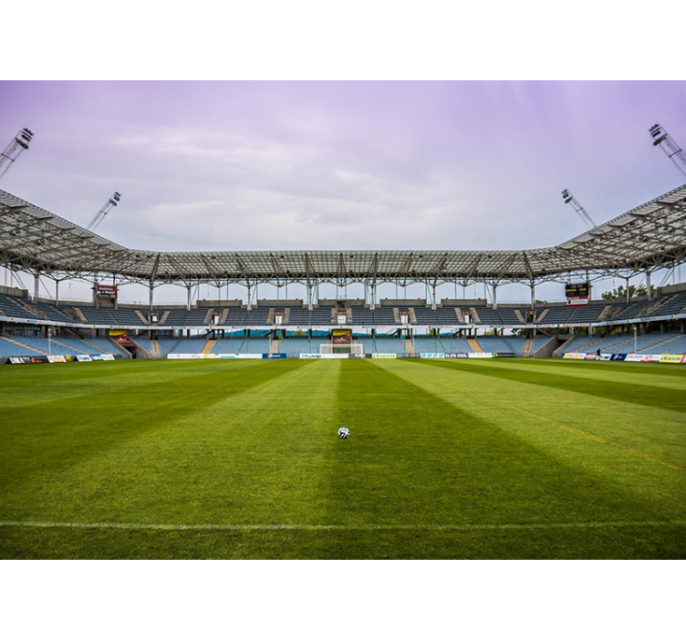 Fototapet af byer fodboldbane scene - TenStickers