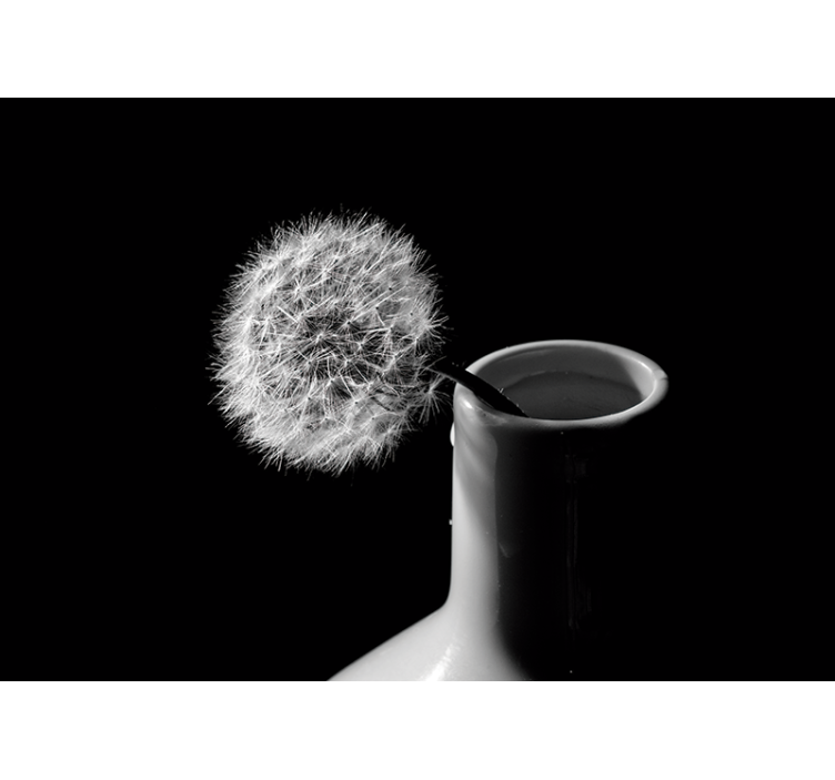 Fototapet mælkebøtte i vase - TenStickers