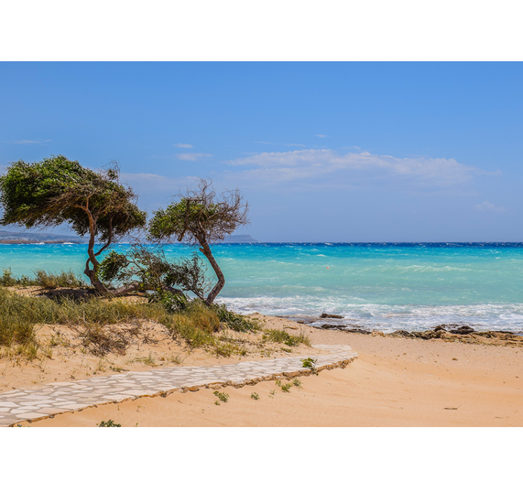 Rolig scenesti fototapet hav - TenStickers