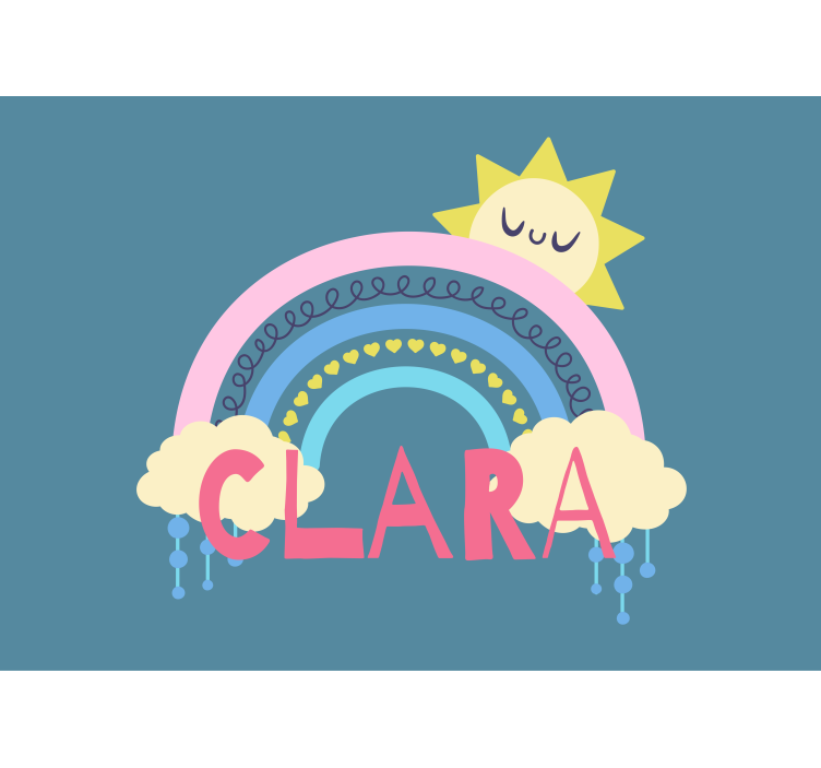 Personlige regnbue teenagevægmalerier - TenStickers