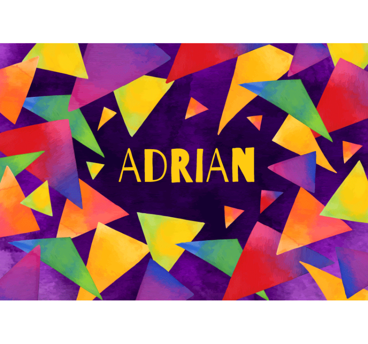 Fototapet til børneværelse med geometriske former - TenStickers