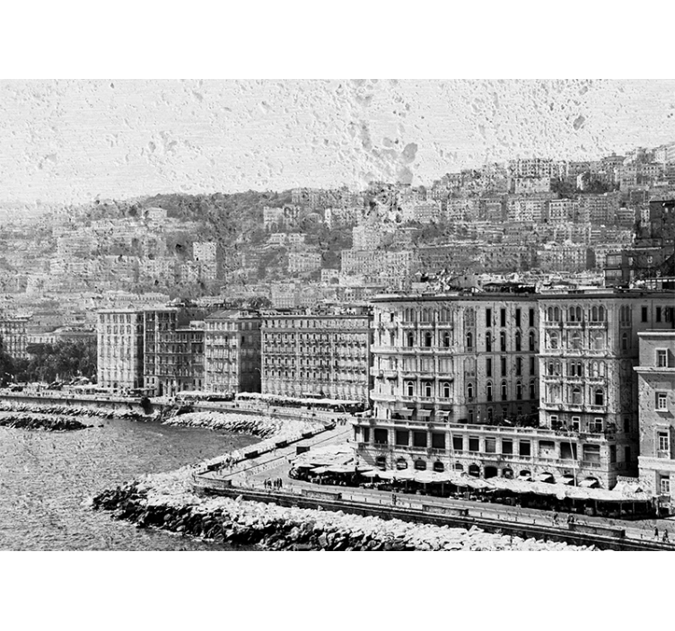 Napoli kystudsigt fototapet af byer - TenStickers