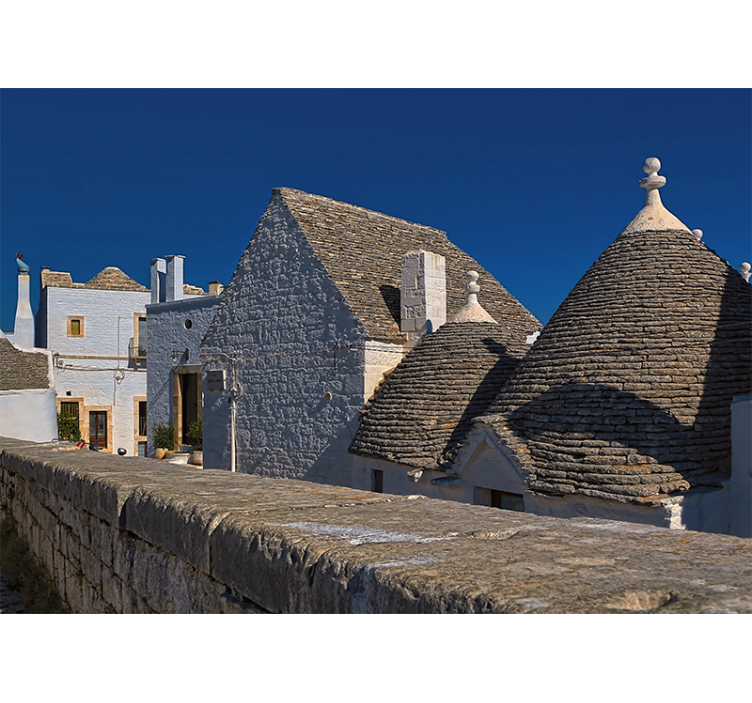 Trulli-tage fototapet af byer - TenStickers