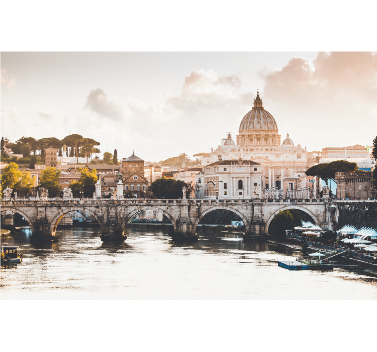 Historisk romersk arkitektur fototapet af byer - TenStickers