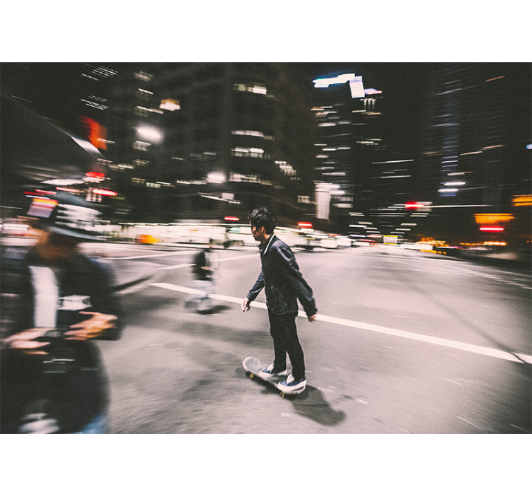 Skøjte hurtigt fotovægmaleri - TenStickers