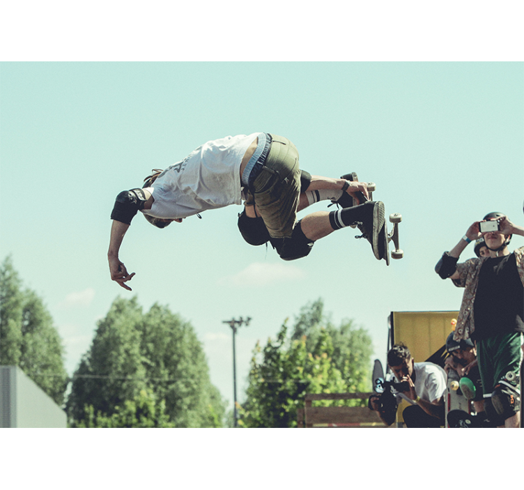 Skate knæpuder fototapet - TenStickers