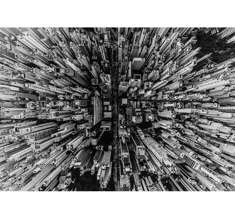 Hall over en by 3d fototapet - TenStickers