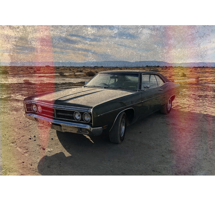 Nostalgi for klassiske biler fototapet køretøj - TenStickers