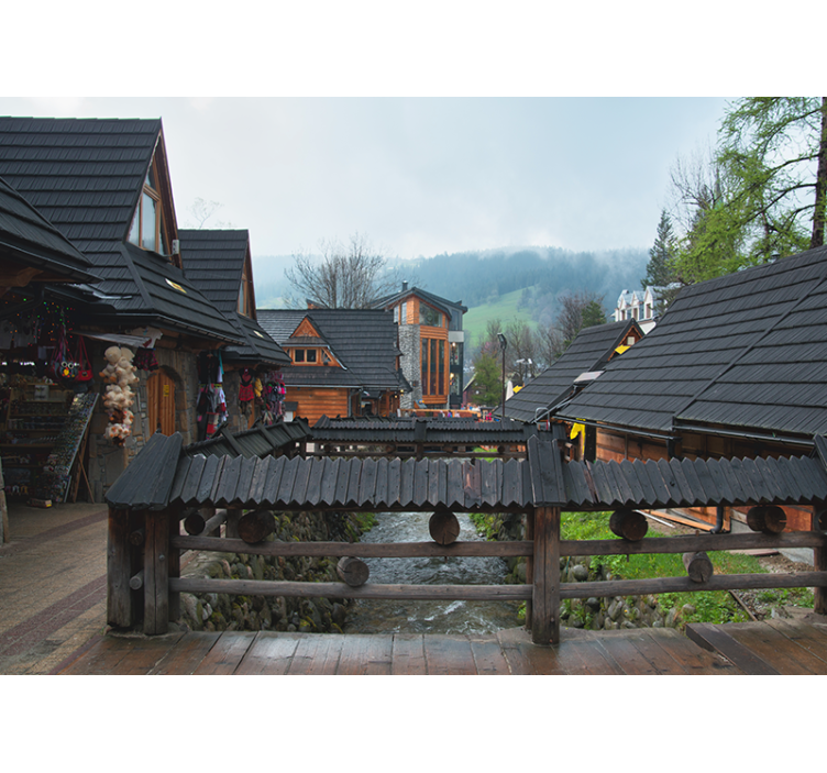 Zakopane gade fototapet - TenStickers