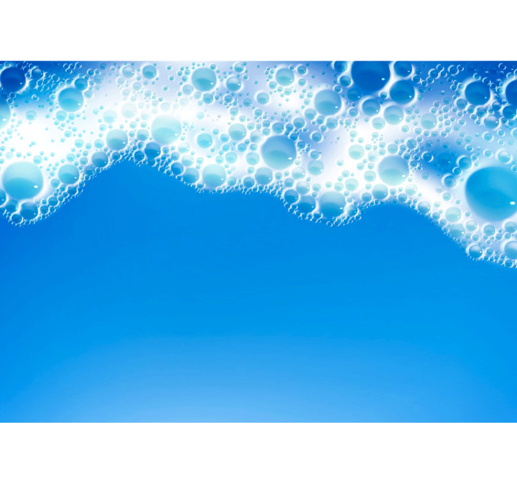 Natur fototapet boble bølge design - TenStickers