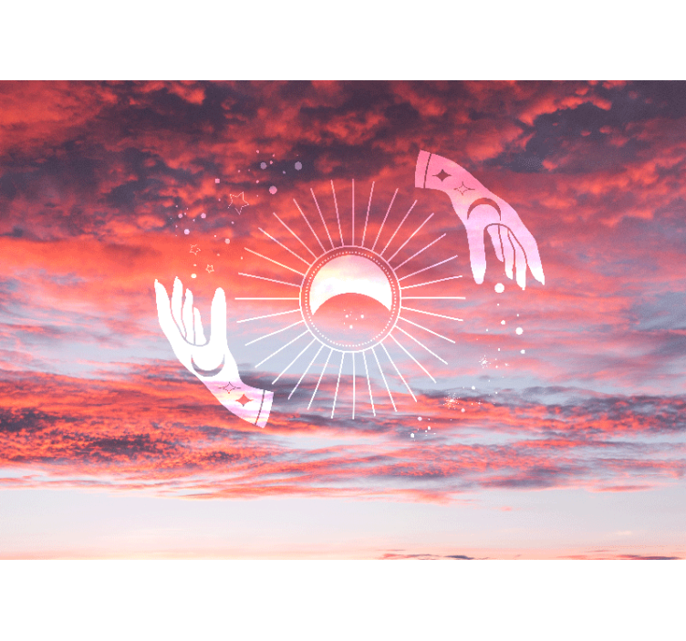 Citat fototapet kosmisk omfavnelse - TenStickers