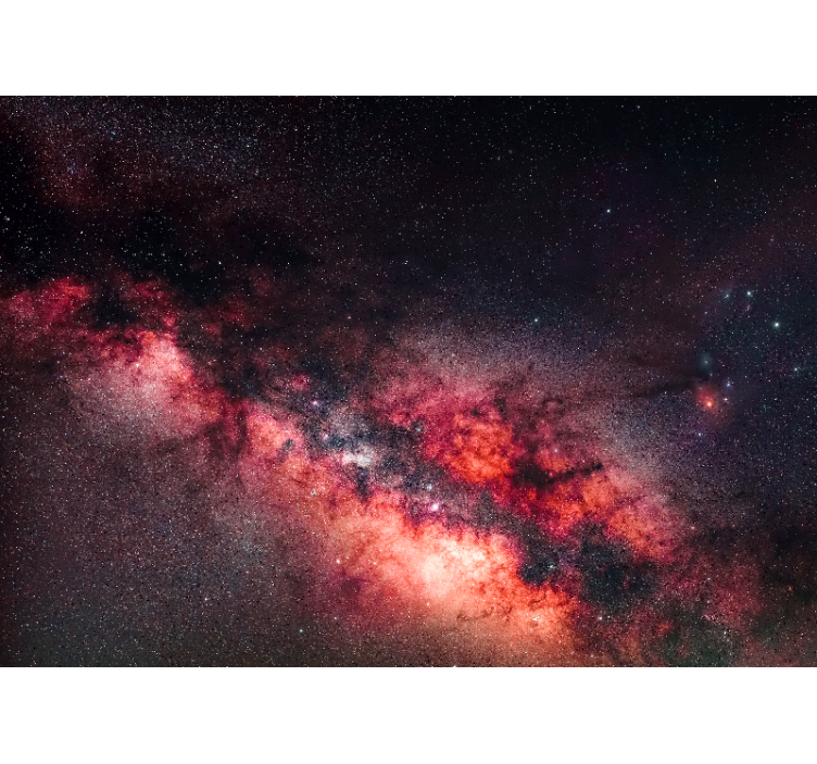 Rummet fototapet galaktisk nebula scene - TenStickers