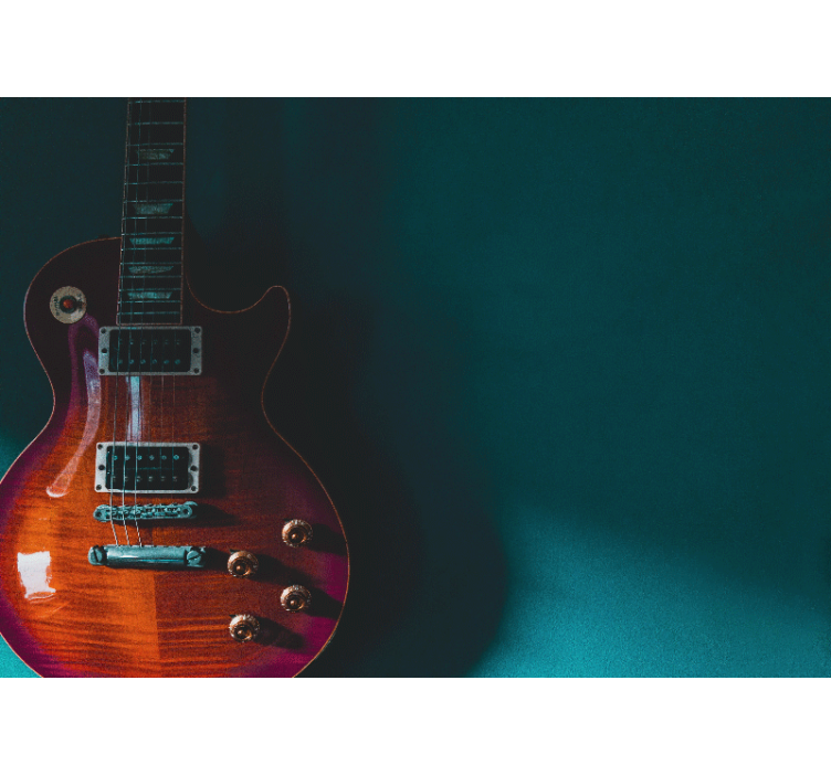 Fototapet musik elektrisk guitar detalje - TenStickers