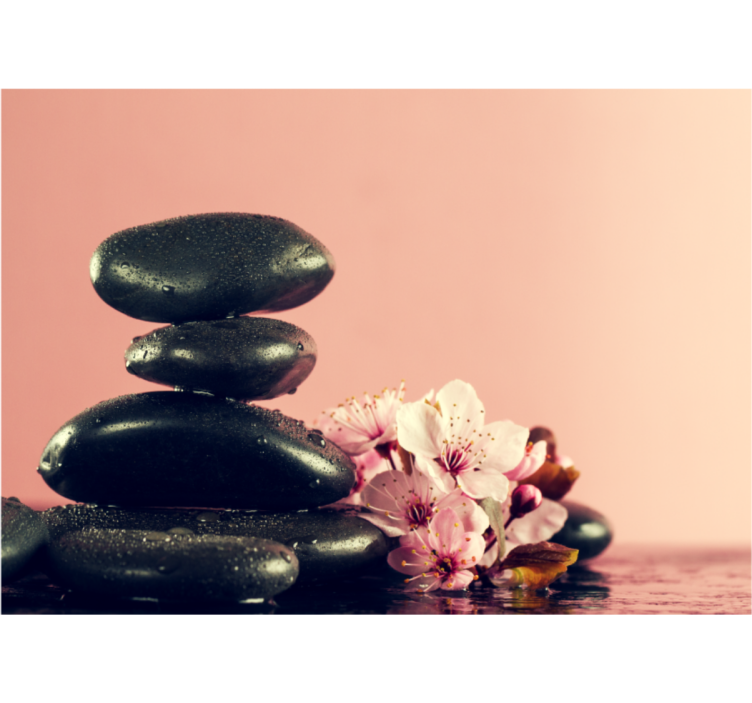 Zen fototapet stenro tilstedeværelse - TenStickers