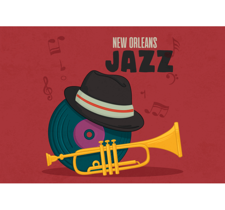 Fototapet musik new orleans jazz - TenStickers