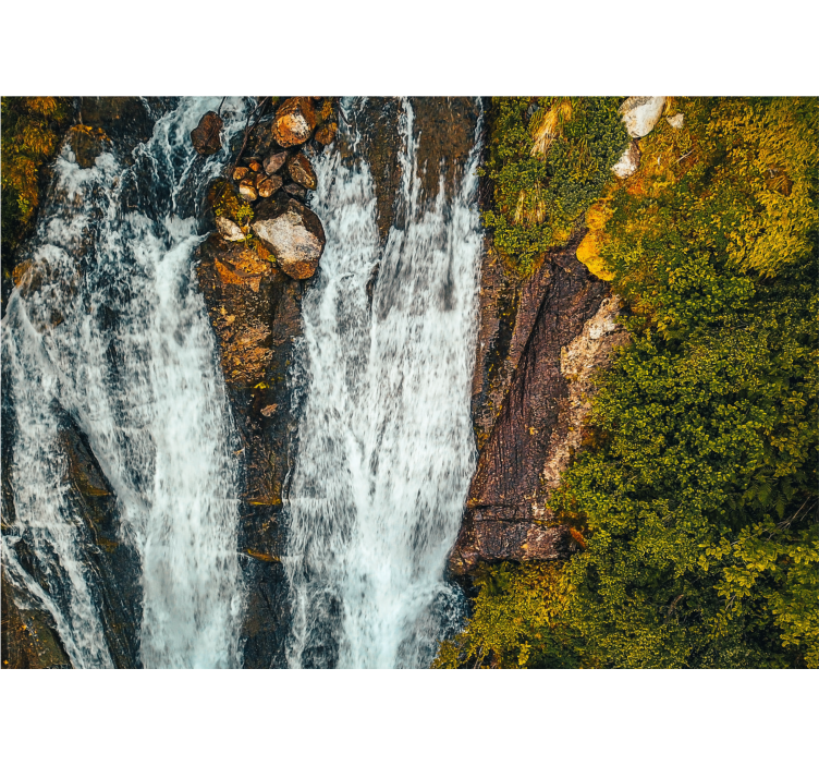 Fototapet vandfald grand cascade landskab - TenStickers