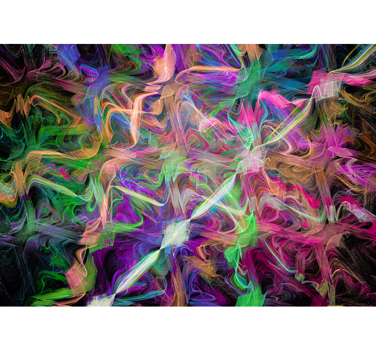 Fototapet abstrakt livlige abstrakte svulminger - TenStickers