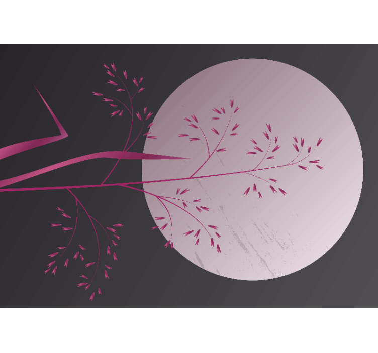 Zen atmosfære fototapet med roligt botanisk motiv - TenStickers