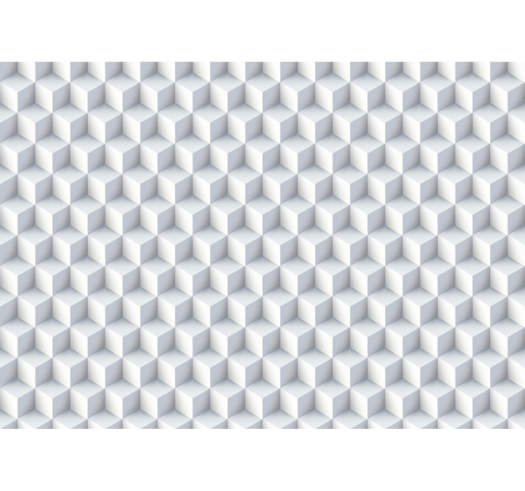 3d fototapet kubemønster design - TenStickers