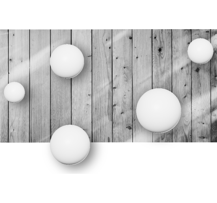 Mønster fototapet geometrisk kuglearrangement - TenStickers